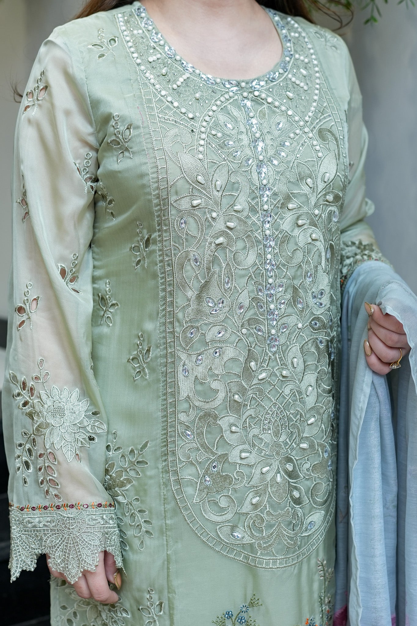 Neemrana Cutwork Suit Set