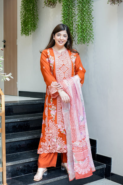 Vrindah Schiffli Suit Set