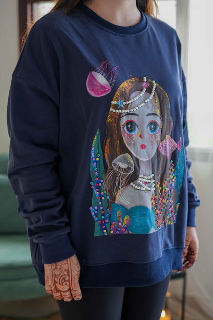 Alicia Crystal Embellished Sweatshirt