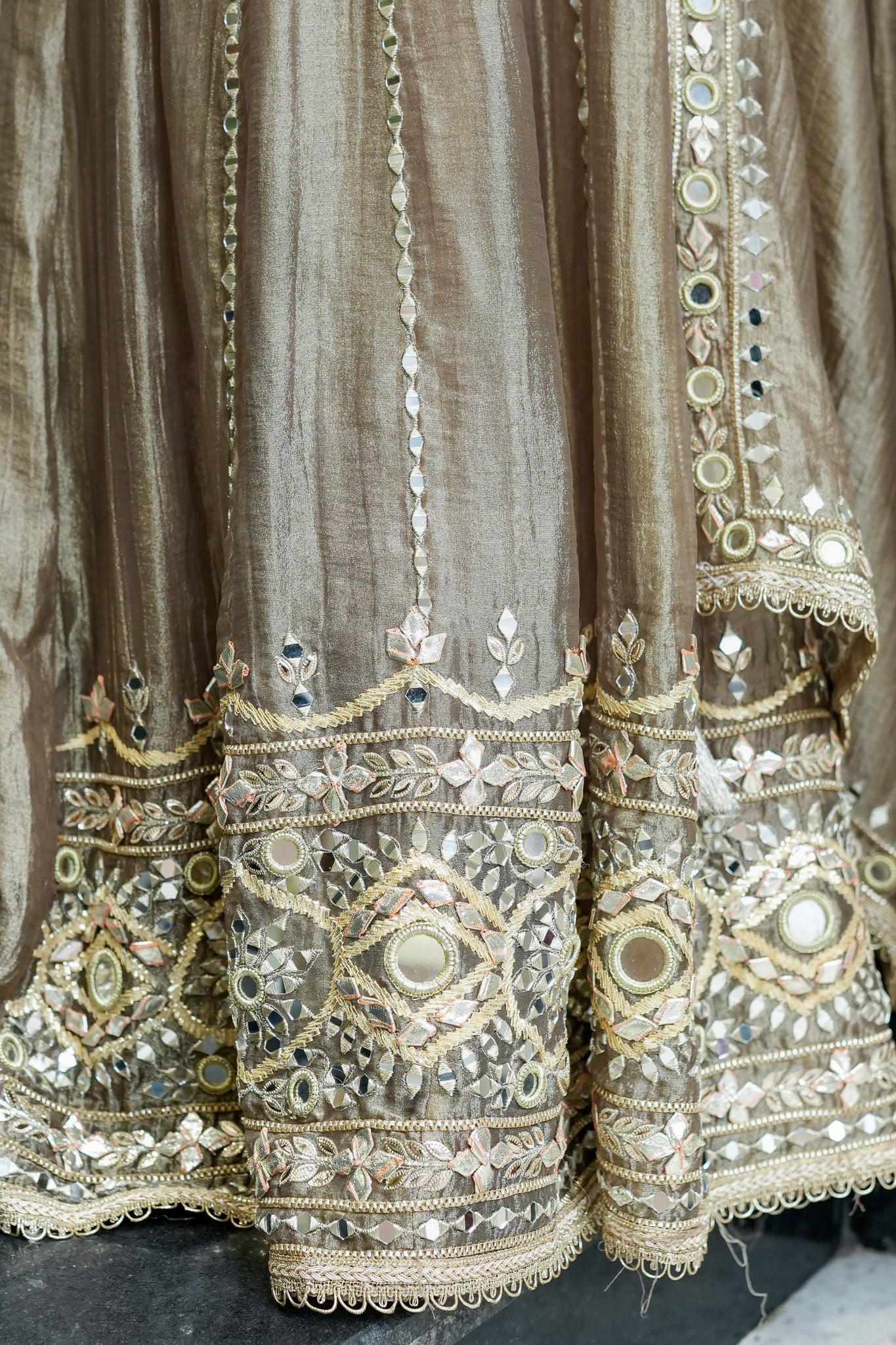 Yuvisha Gotta Detailing Anarkali with Dupatta