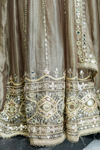 Yuvisha Gotta Detailing Anarkali with Dupatta