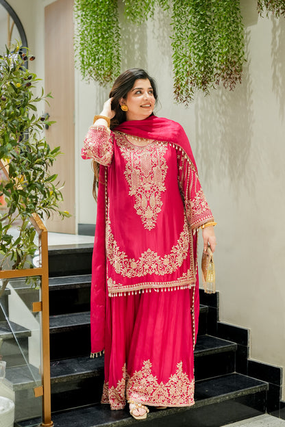 Shazeena Hand Embroidered Sharara Set