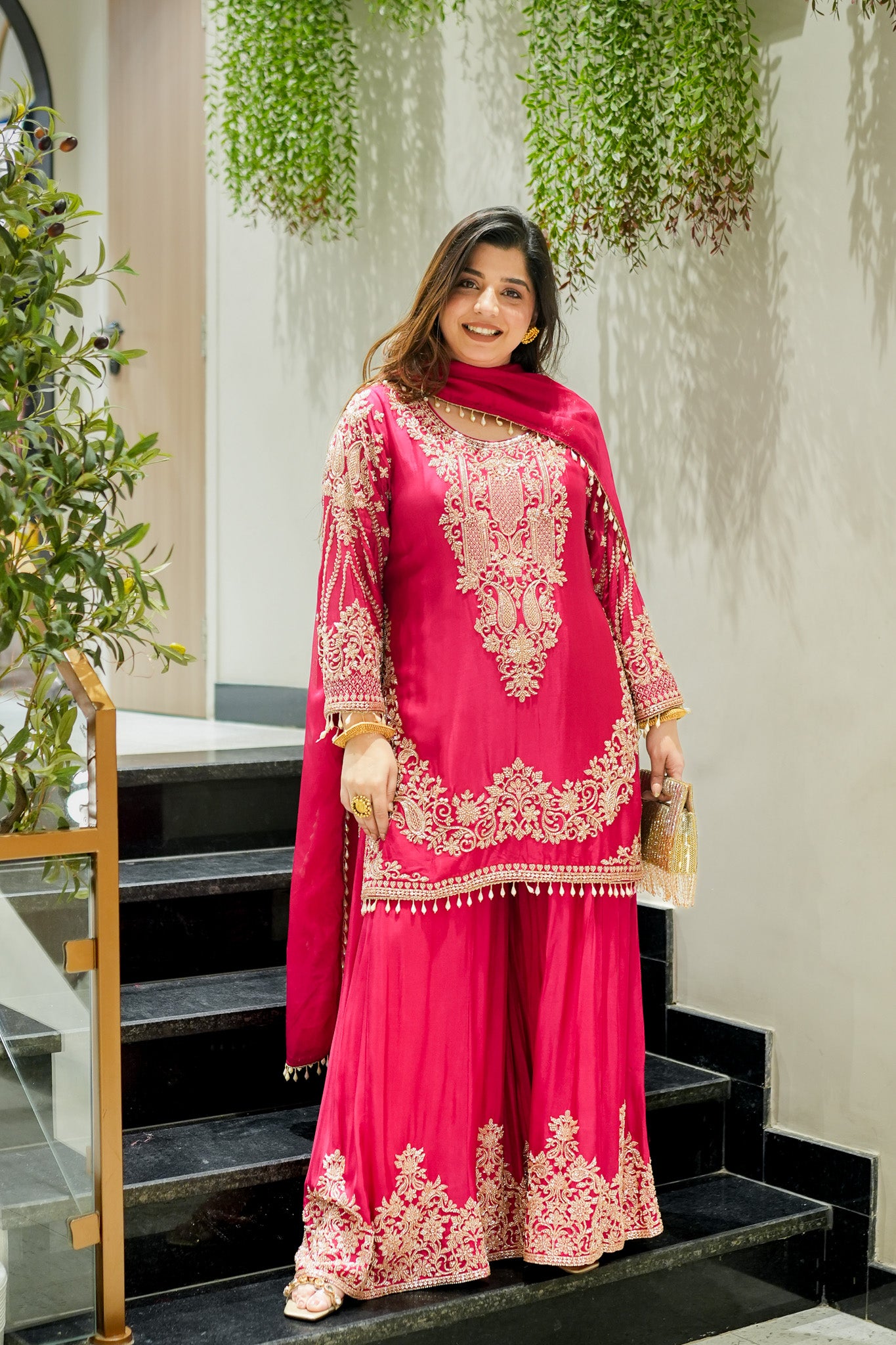 Shazeena Hand Embroidered Sharara Set