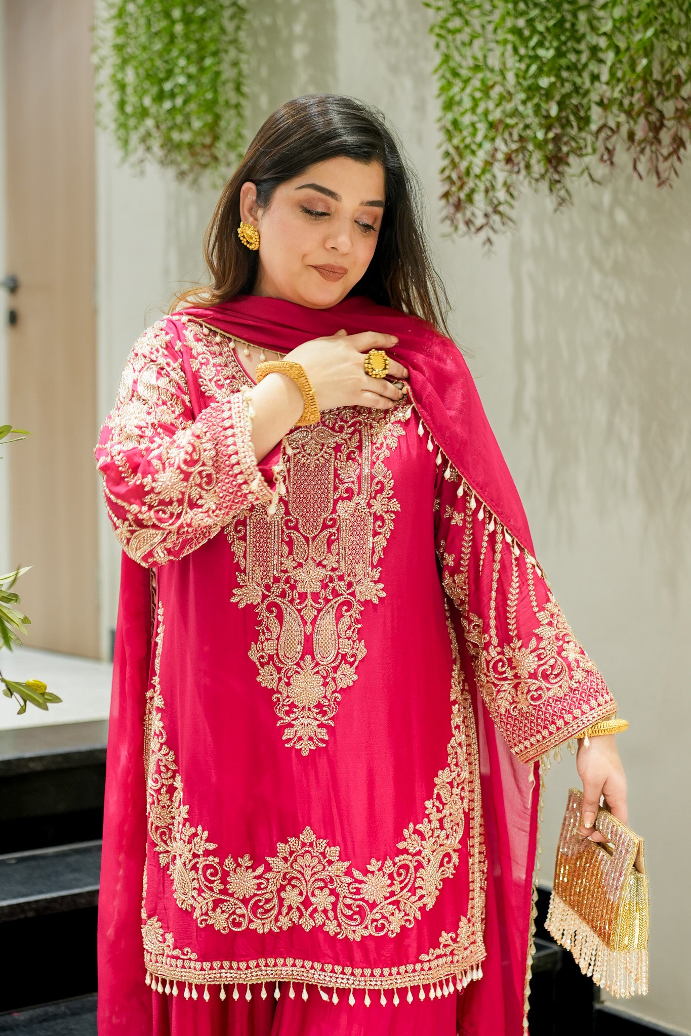Shazeena Hand Embroidered Sharara Set