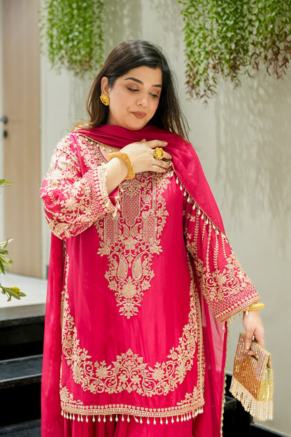 Shazeena Hand Embroidered Sharara Set