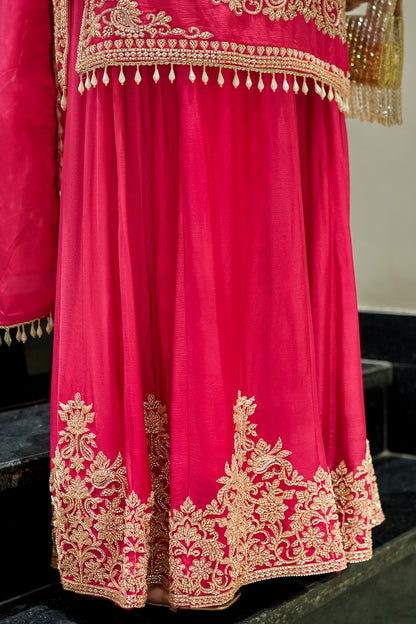 Shazeena Hand Embroidered Sharara Set