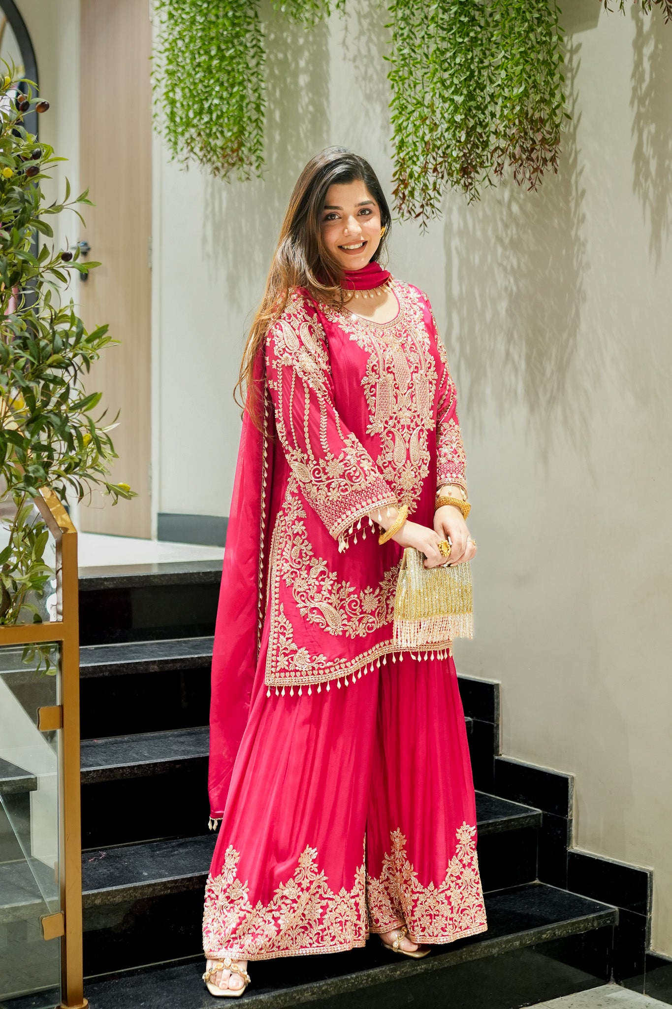 Shazeena Hand Embroidered Sharara Set