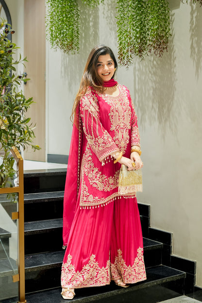 Shazeena Hand Embroidered Sharara Set