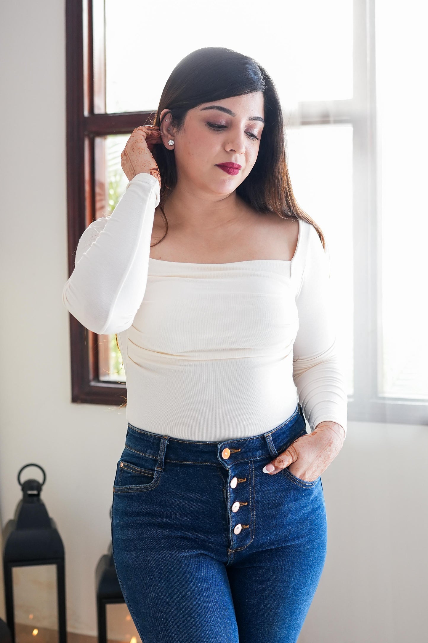 Inbuilt Bra Full Sleeves Top