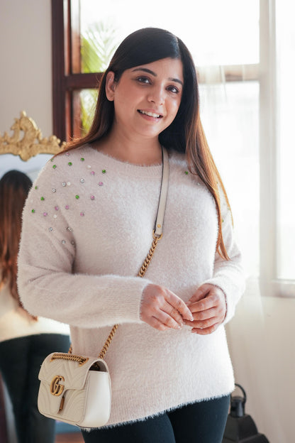 Knor Crystal Embellished Sweater