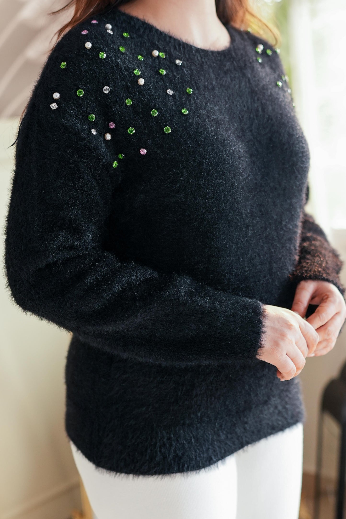 Knor Crystal Embellished Sweater