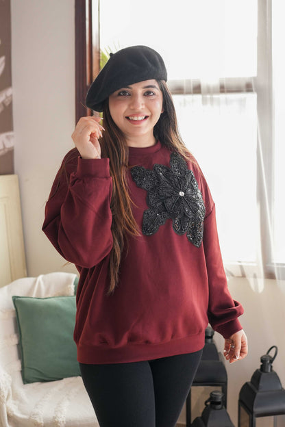 Silvesta Embellished Sweatshirt