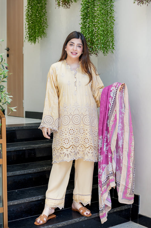 Nooray Schiffli Work Suit Set