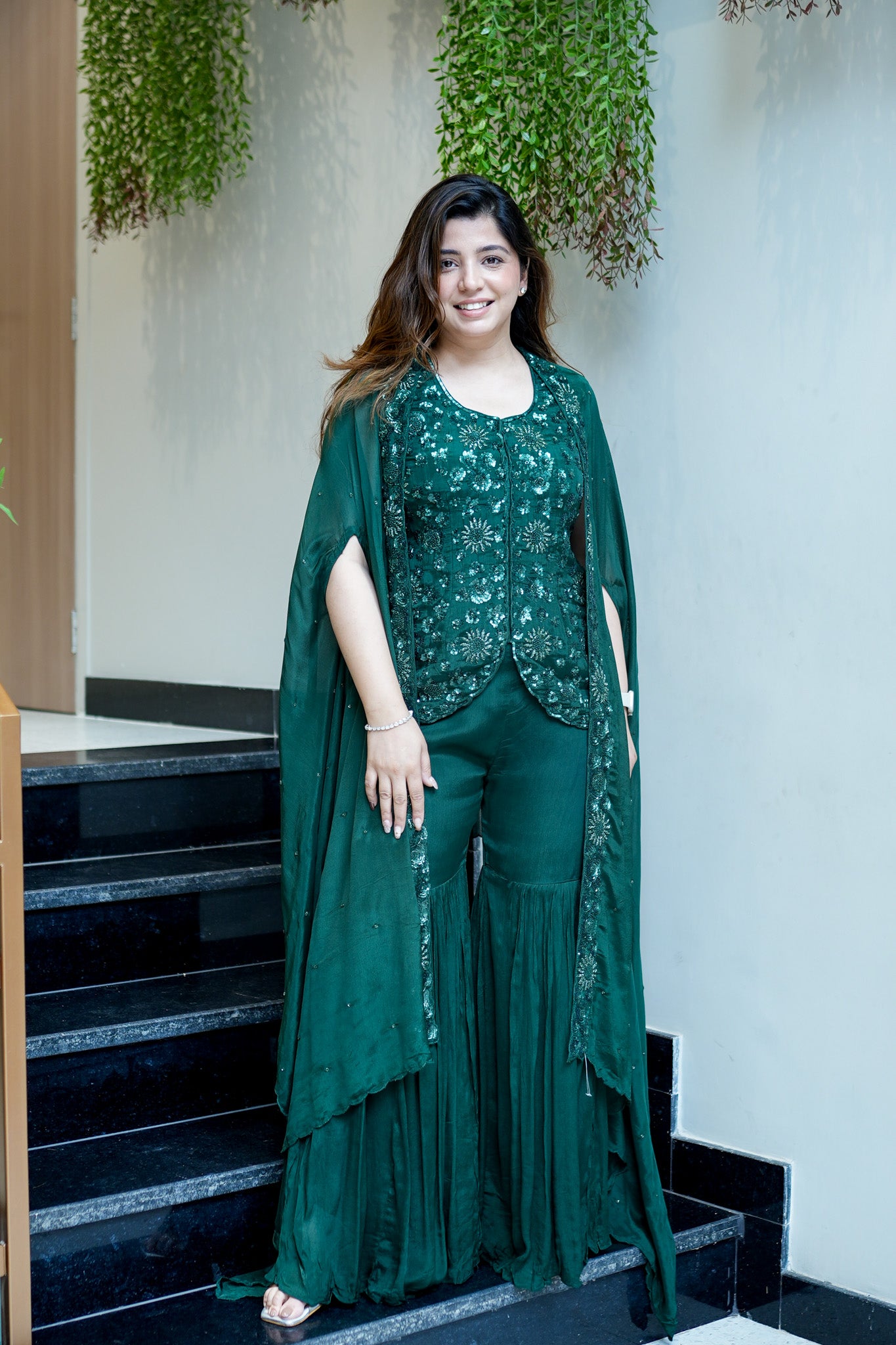 Shaina Embroidered Sharara Set