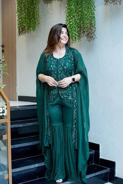 Shaina Embroidered Sharara Set