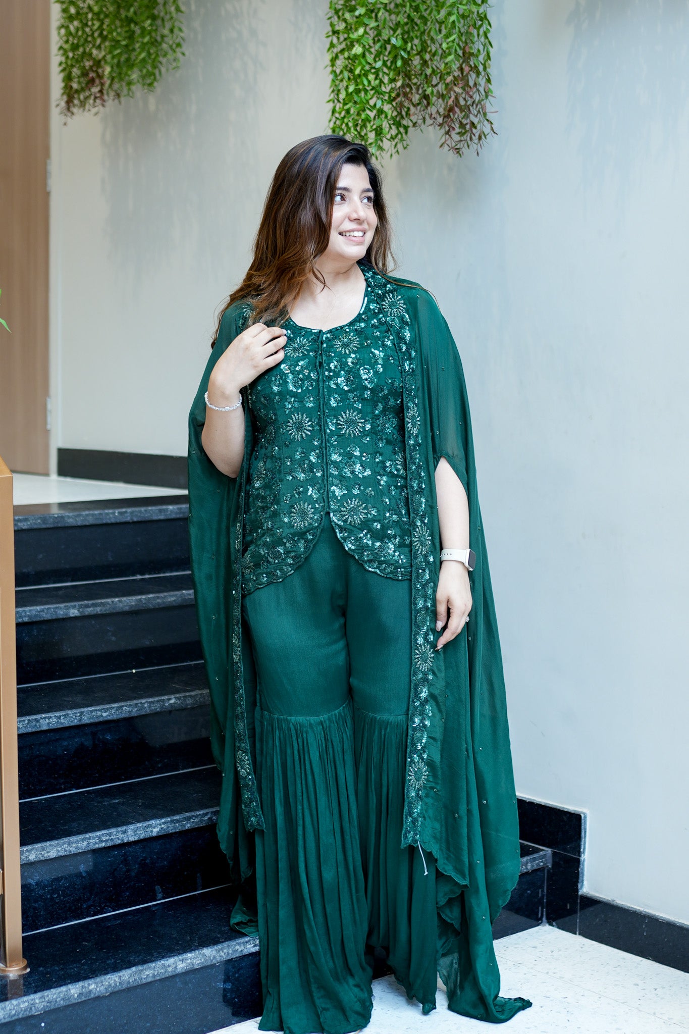 Shaina Embroidered Sharara Set