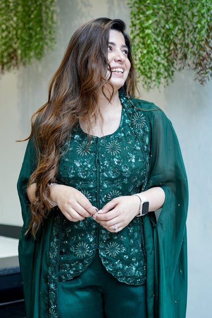 Shaina Embroidered Sharara Set