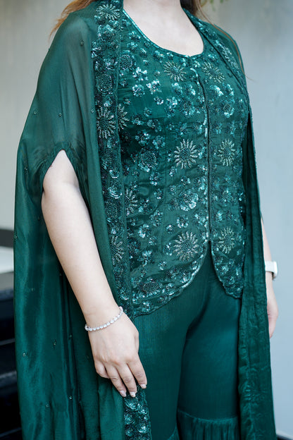 Shaina Embroidered Sharara Set