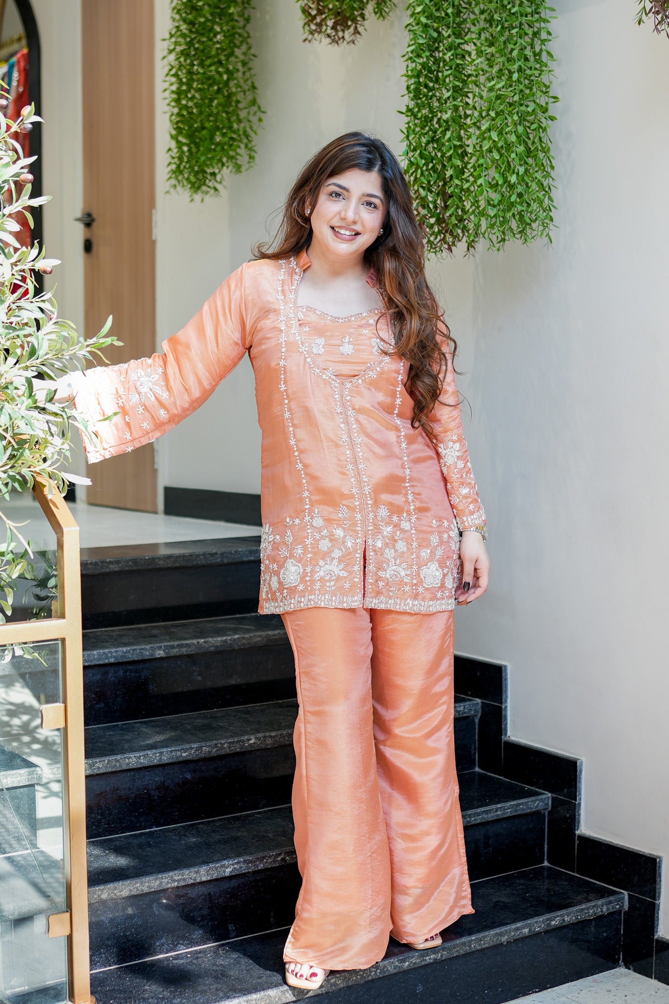 Fareeha Embroidered Co ord Set