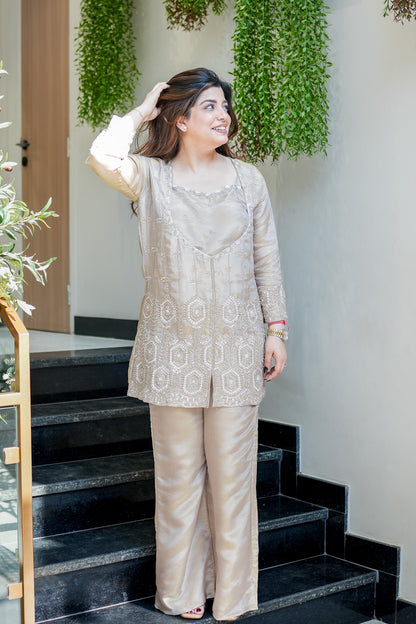 Fareeha Embroidered Co ord Set