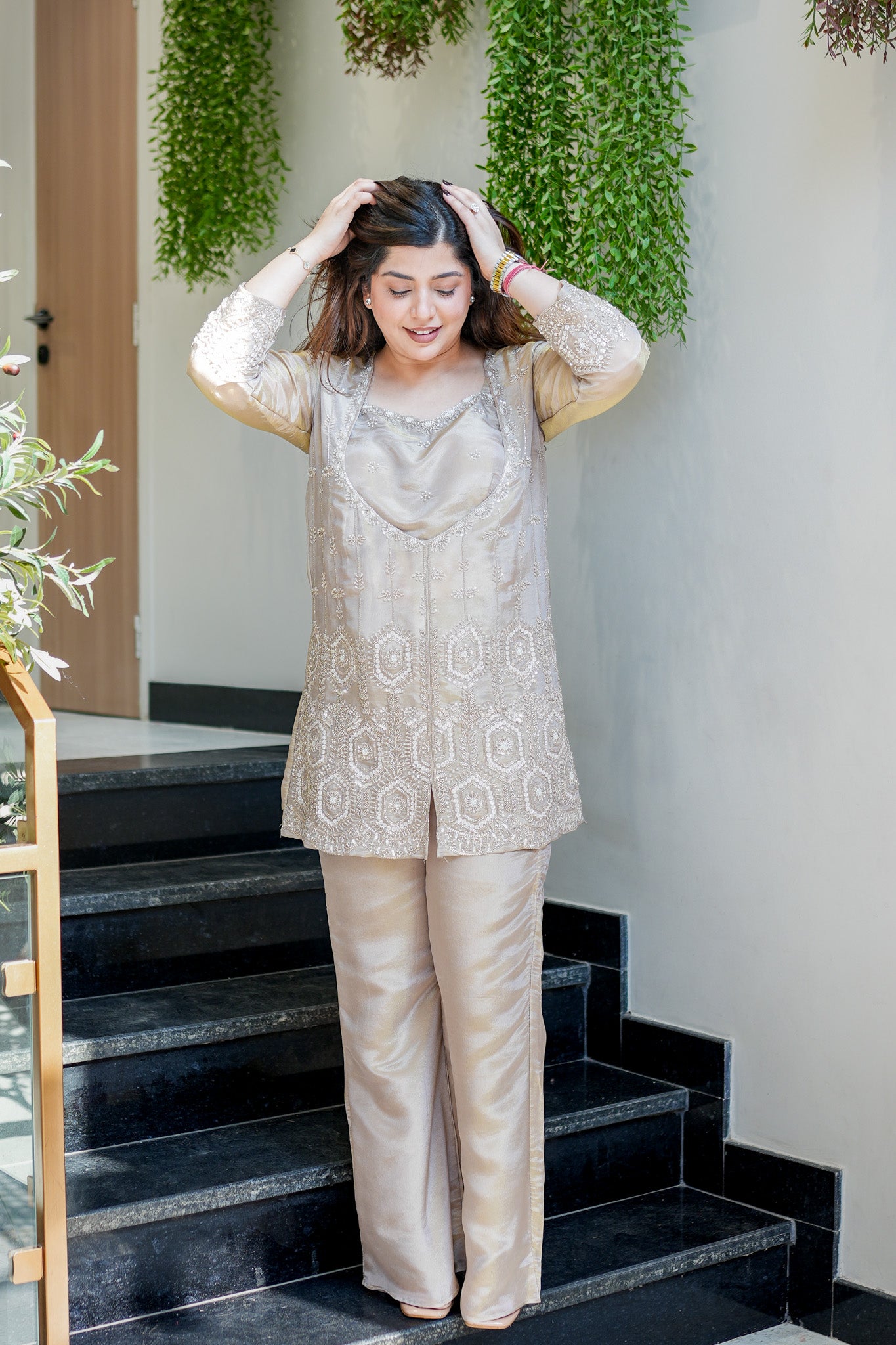 Fareeha Embroidered Co ord Set
