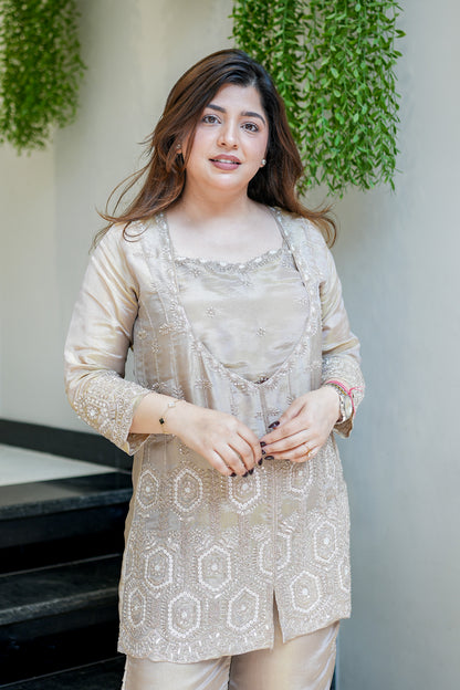 Fareeha Embroidered Co ord Set