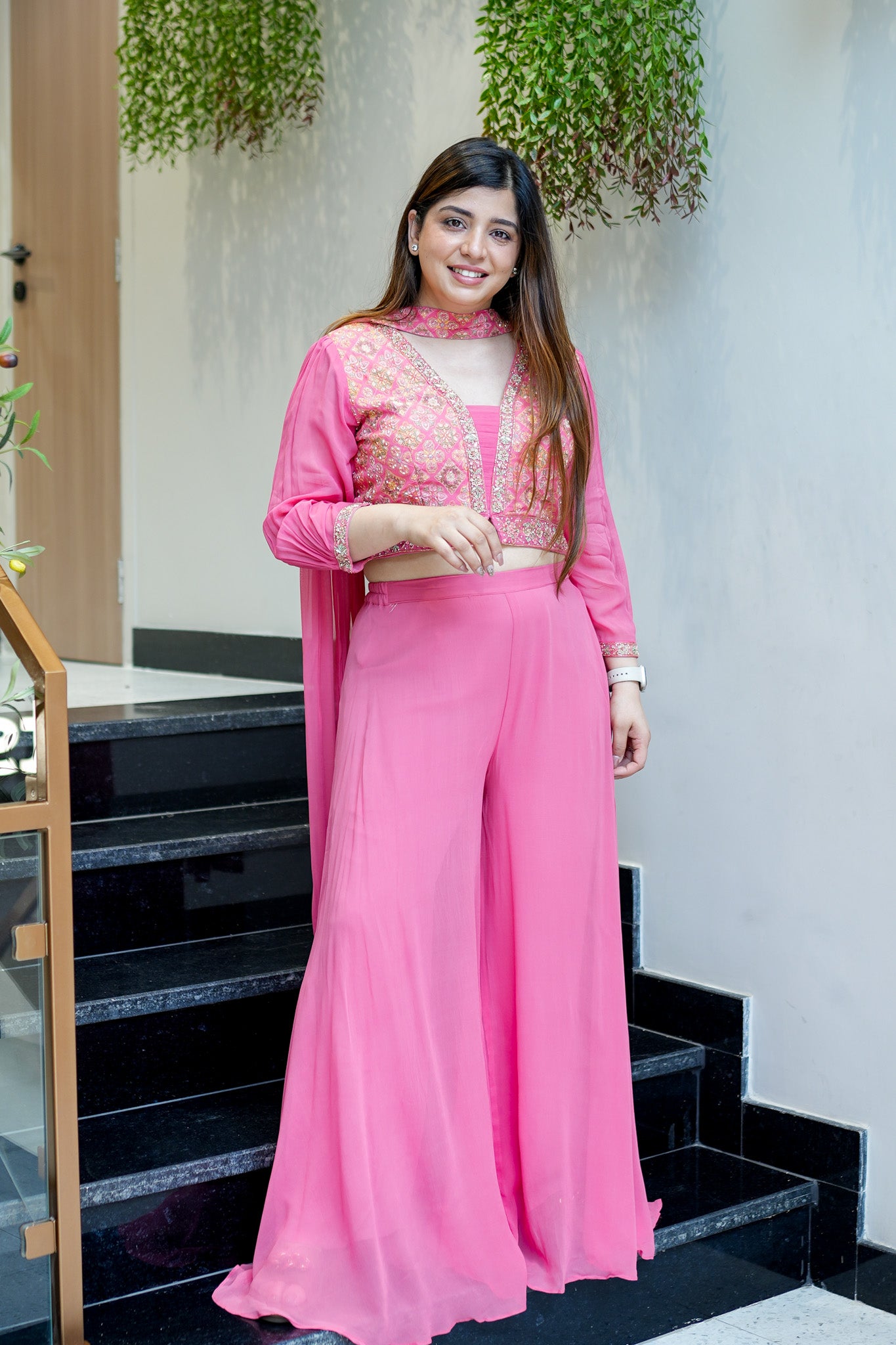 Adhira Hand Embroidered Garara Set