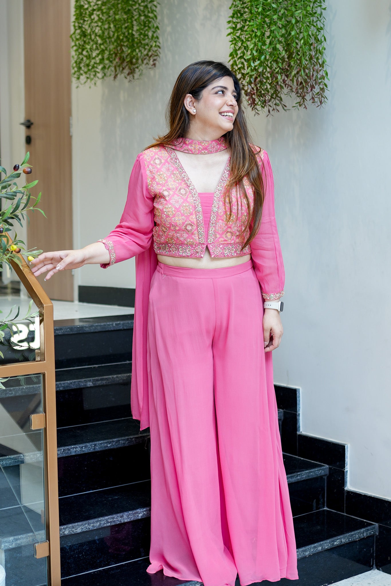 Adhira Hand Embroidered Garara Set