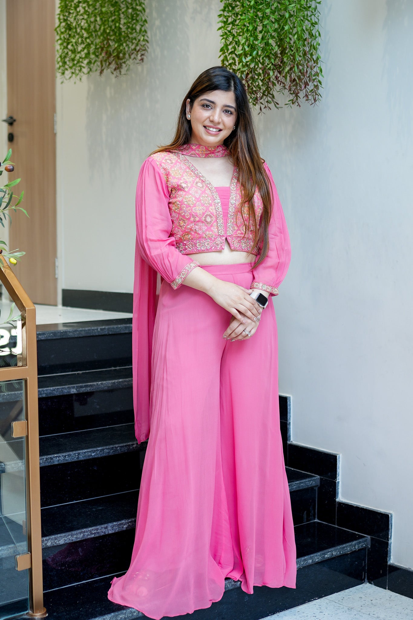 Adhira Hand Embroidered Garara Set