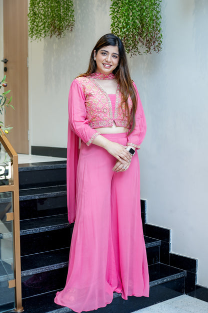 Adhira Hand Embroidered Garara Set