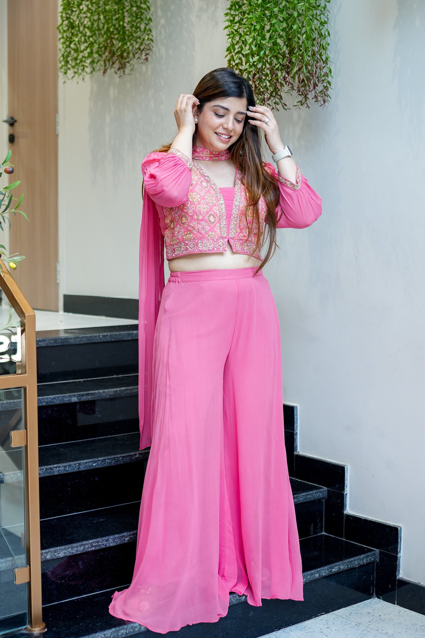 Adhira Hand Embroidered Garara Set