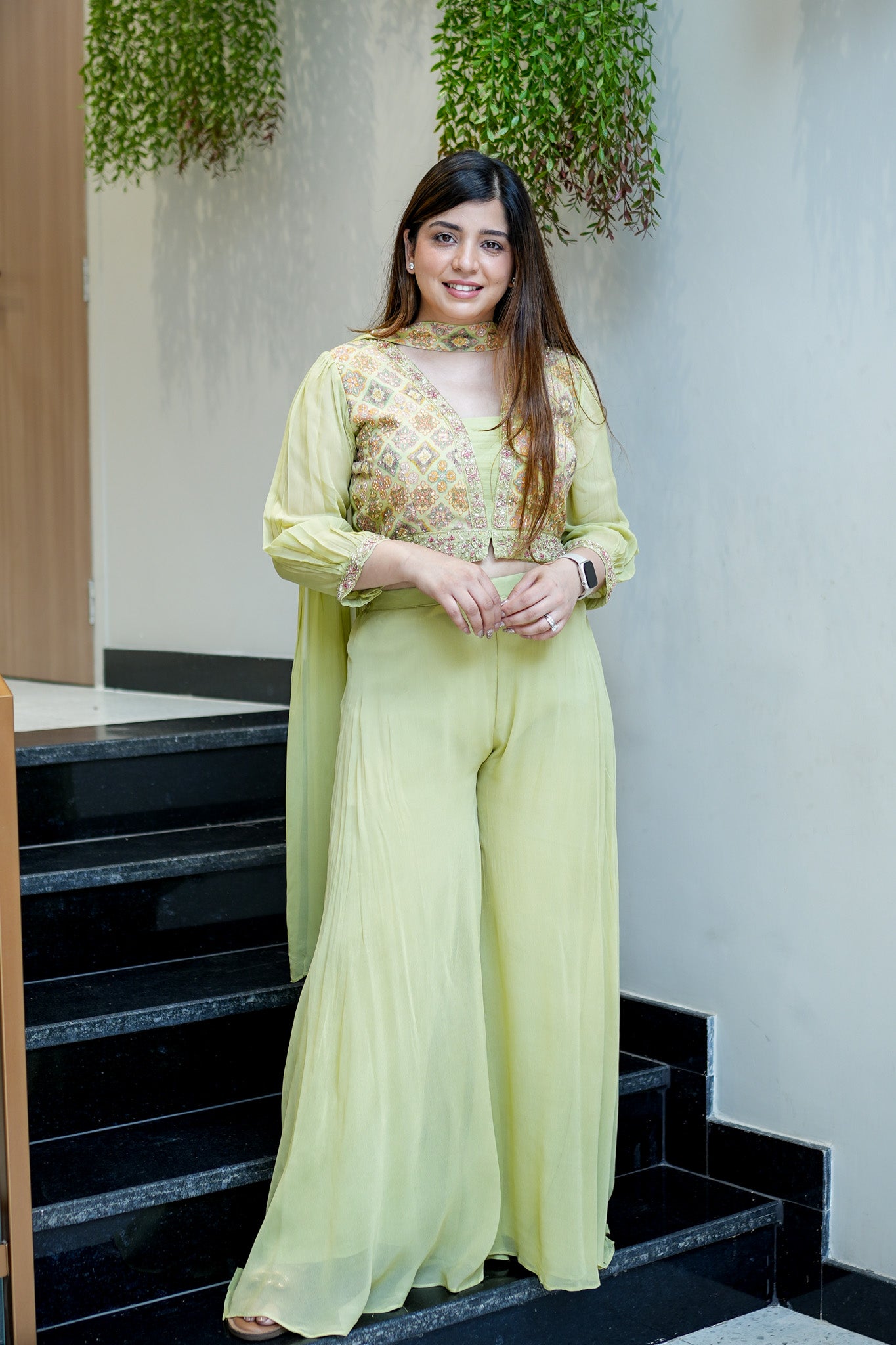 Adhira Hand Embroidered Garara Set
