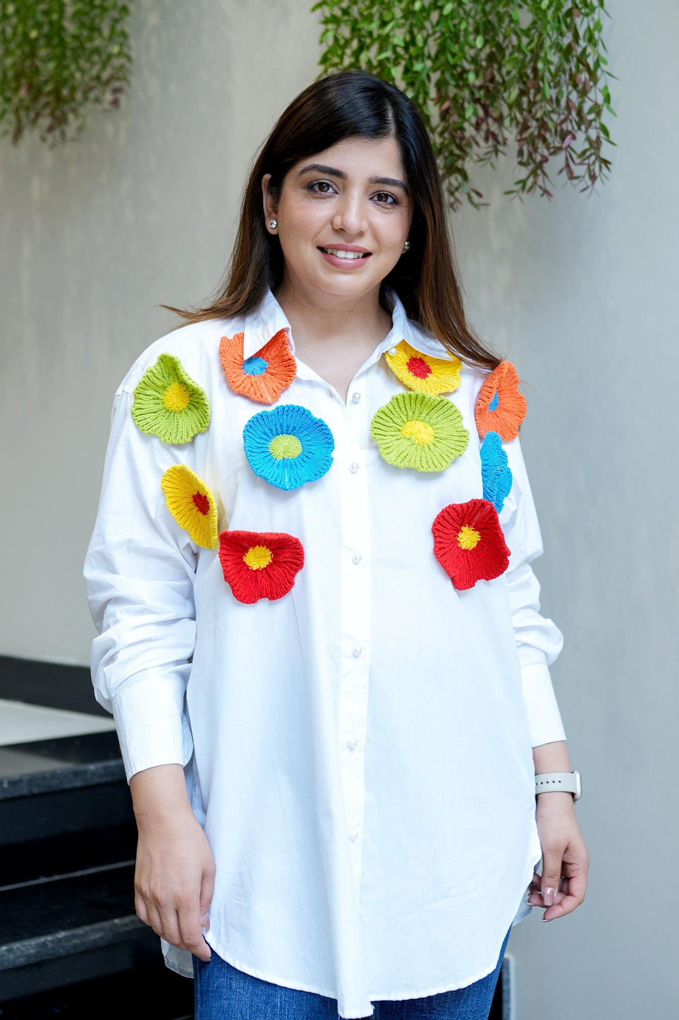 Andrew Floral Patch Detailing Shirt