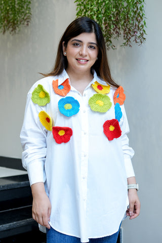 Andrew Floral Patch Detailing Shirt