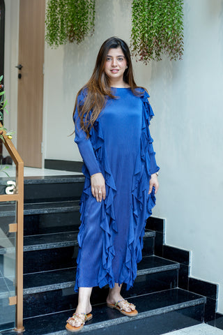 Cleo Pleated Frill Dress