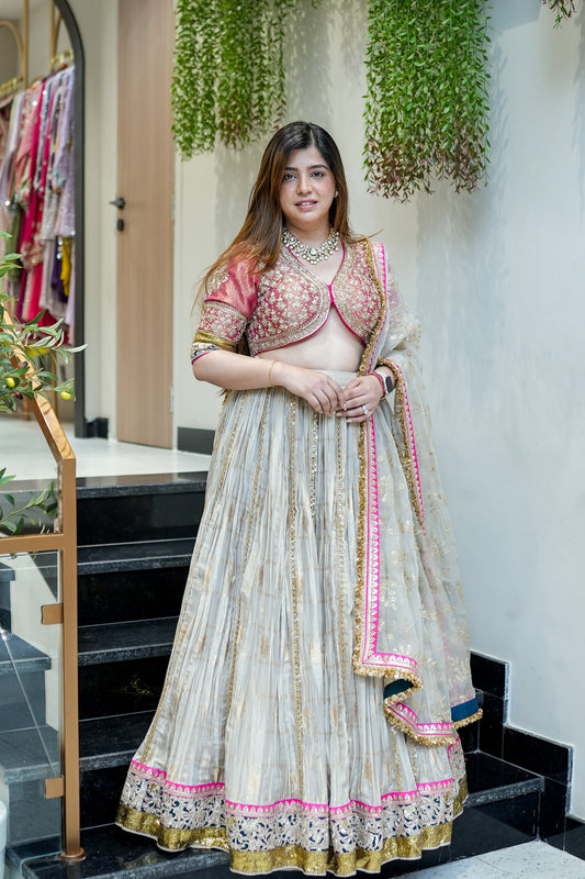 Dariya Hand Embroidered Lehenga
