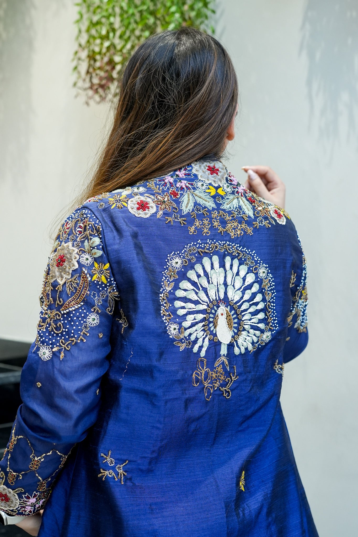 Kaveri Hand Embroidered Cape Set