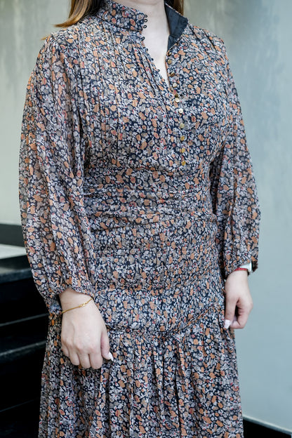 Fresha Printed Long Maxi Dress