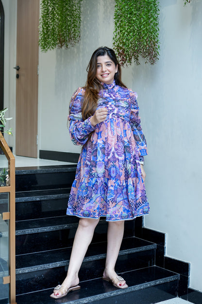 Maeve Floral Printed Short Dress