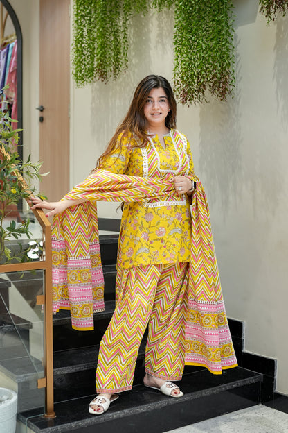 Basma Printed Farshi Salwar Set