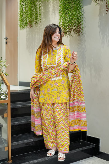 Basma Printed Farshi Salwar Set