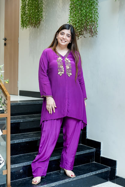 Reefa Embroidered Co ord Set