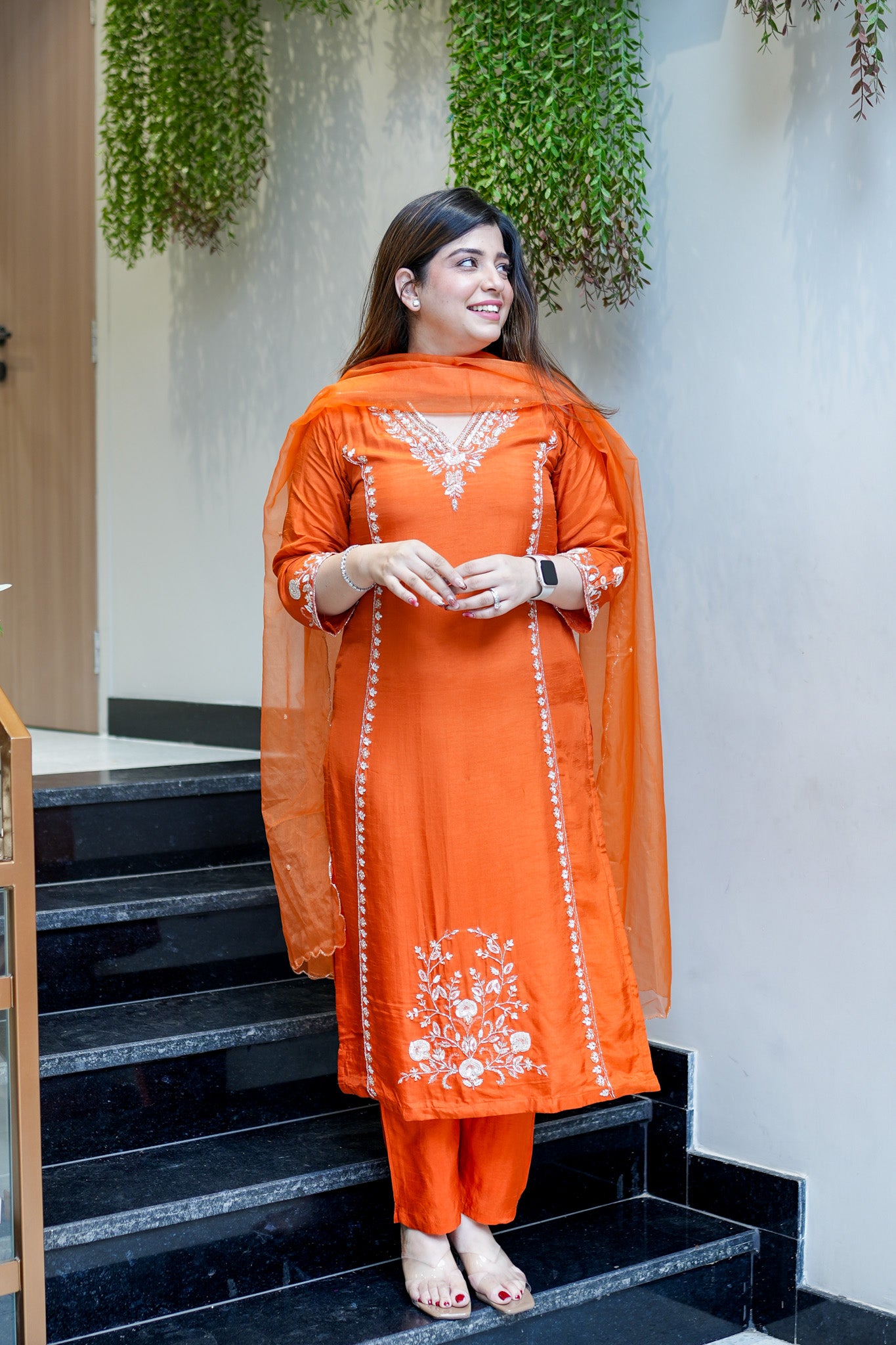 Visaya Hand Embroidered Suit Set