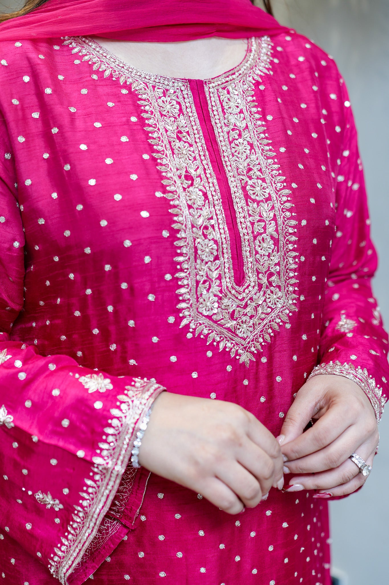 Ruhani Hand Embroidered Suit Set