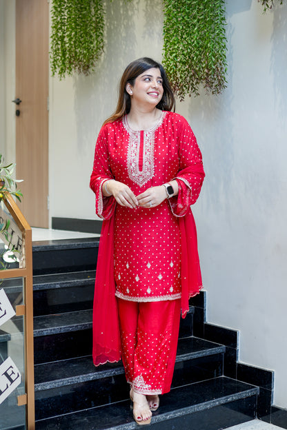 Ruhani Hand Embroidered Suit Set
