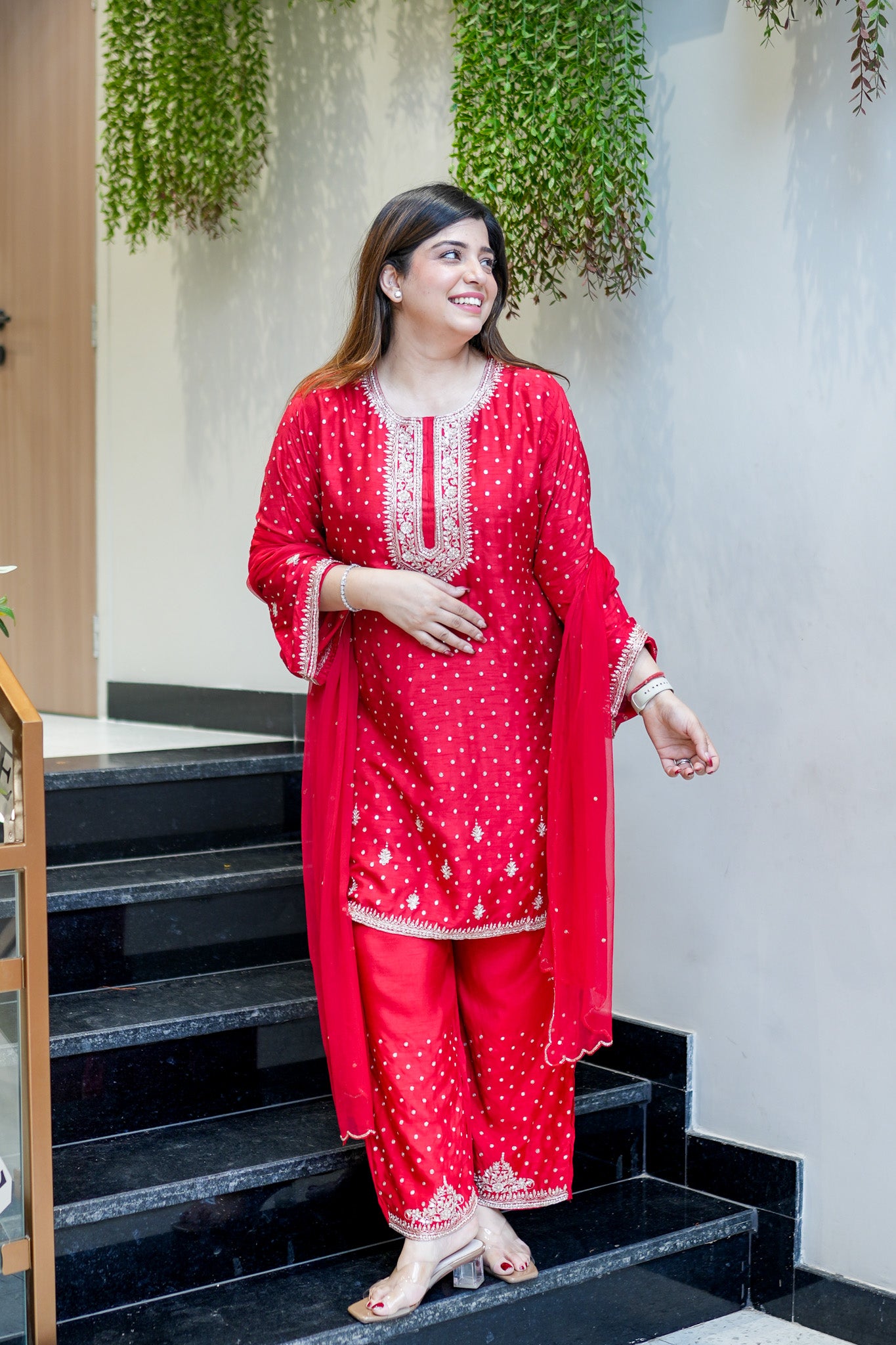 Ruhani Hand Embroidered Suit Set