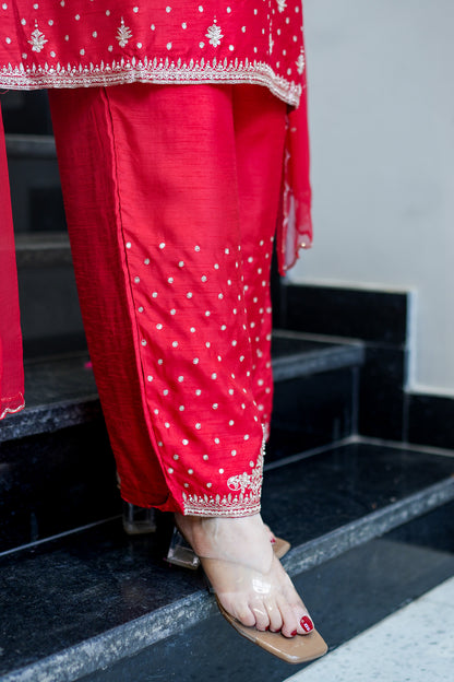 Ruhani Hand Embroidered Suit Set