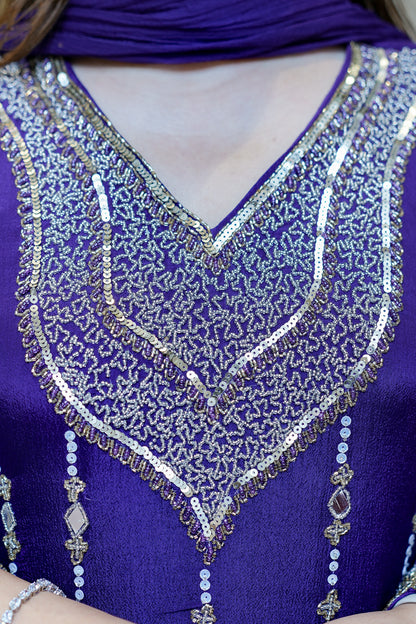 Fanah Hand Embroidered Anarkali Suit Set