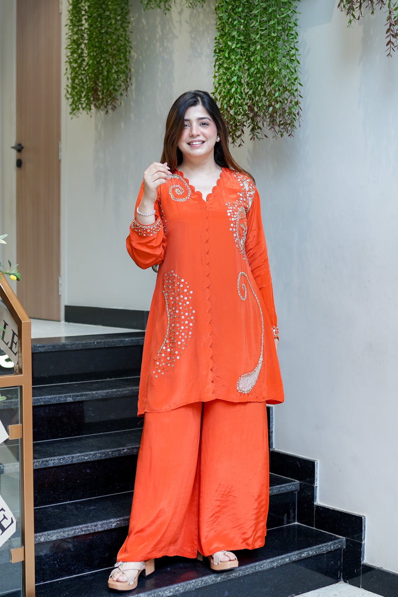 Khubani Embroidered Co ord Set