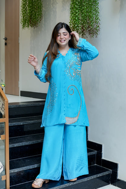 Khubani Embroidered Co ord Set